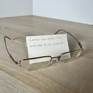 Gucci GG2710/Strass HR3 Eyeglasses PARTS ONLY Pink Frame Half Rim